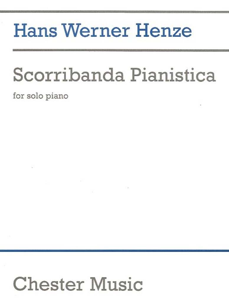 Scorribanda Pianistica Hans Werner Henze Partition Piano