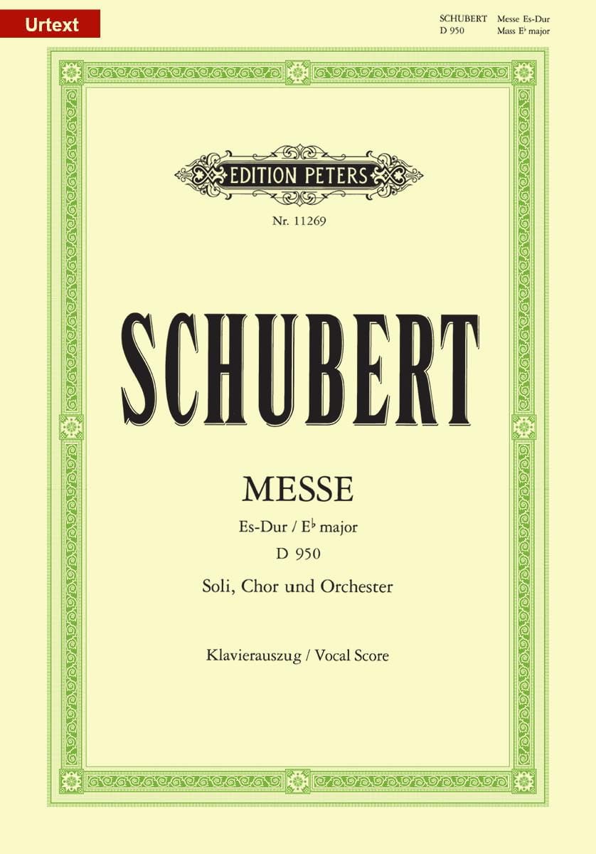 Messe en Mi bémol majeur D 950 SCHUBERT Partition Chœur