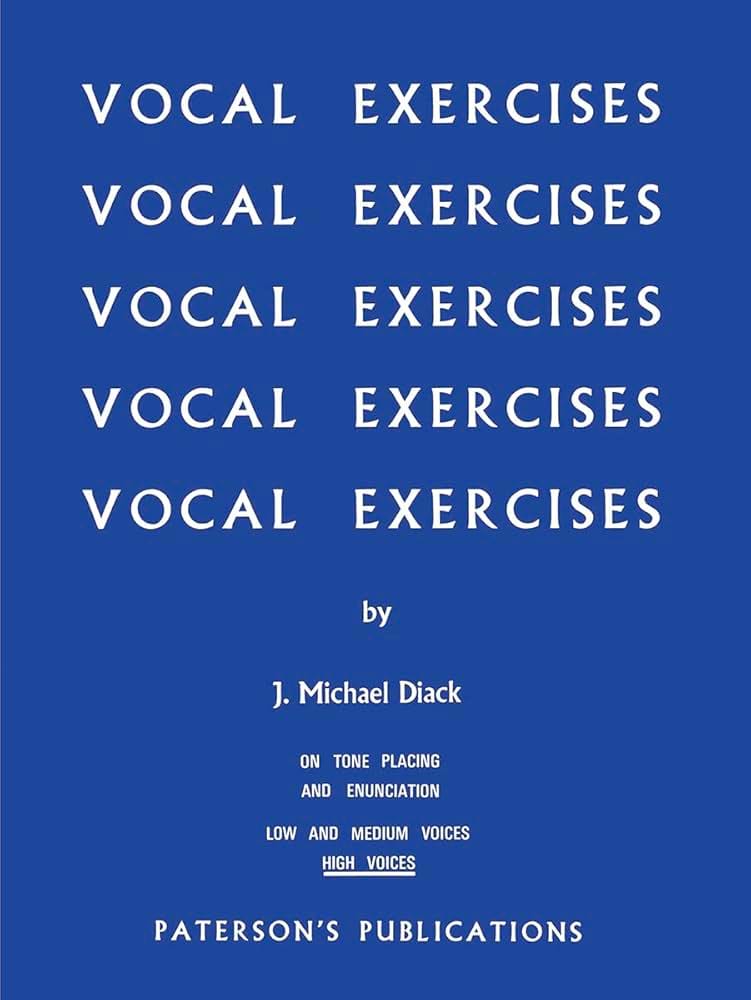 Vocal Exercices Voix Hautes Diack Michael Partition Pédagogie