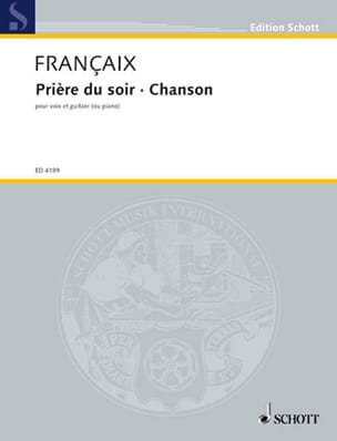 Prière du Soir et Chanson - FRANÇAIX - Partition