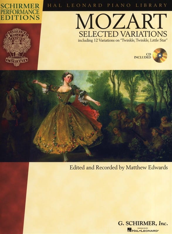 Selected Variations MOZART Partition Piano