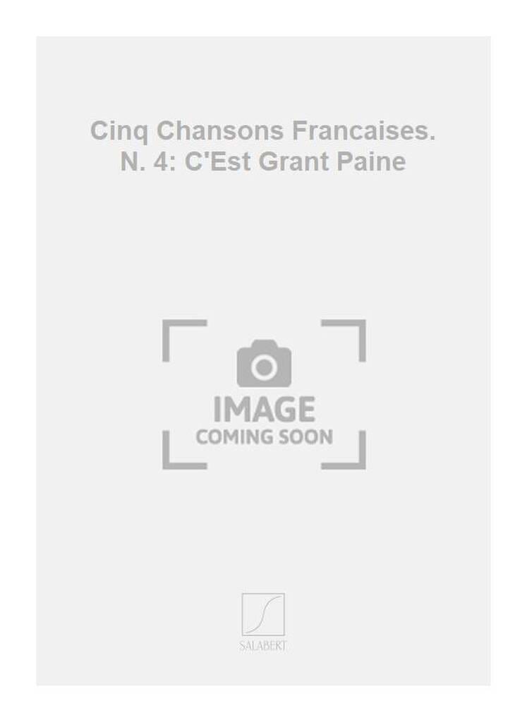 C'est Grant Paine Georges Auric Partition Chœur