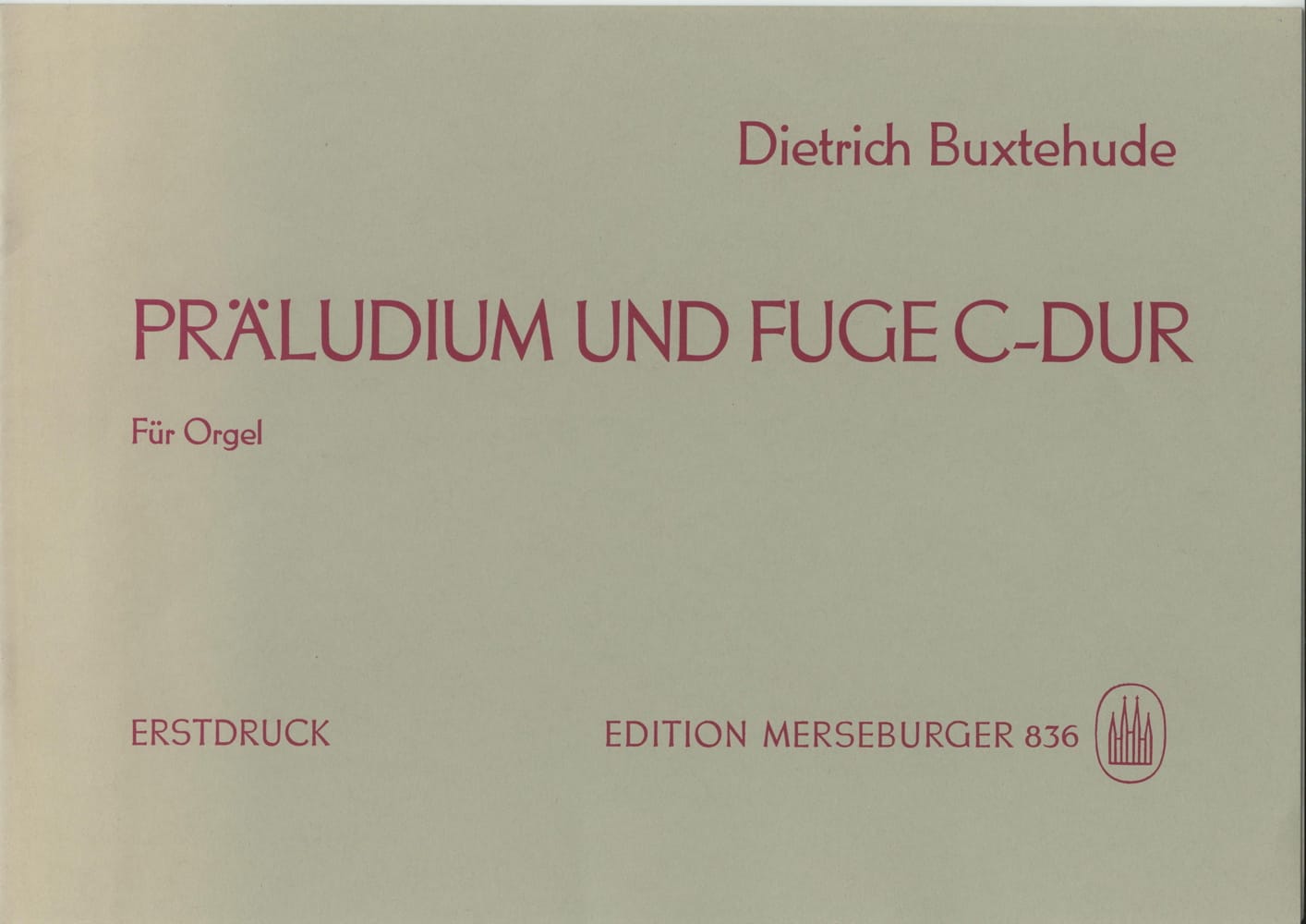 Prélude et Fugue en Do Majeur BUXTEHUDE Partition Orgue