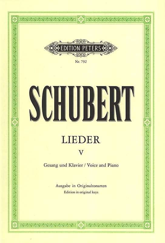 Lieder Volume 5 - Ton Original - SCHUBERT - Partition - Mélodies