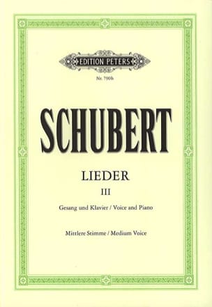 Lieder Volume 3 - Voix Moyenne SCHUBERT Partition Mélodies