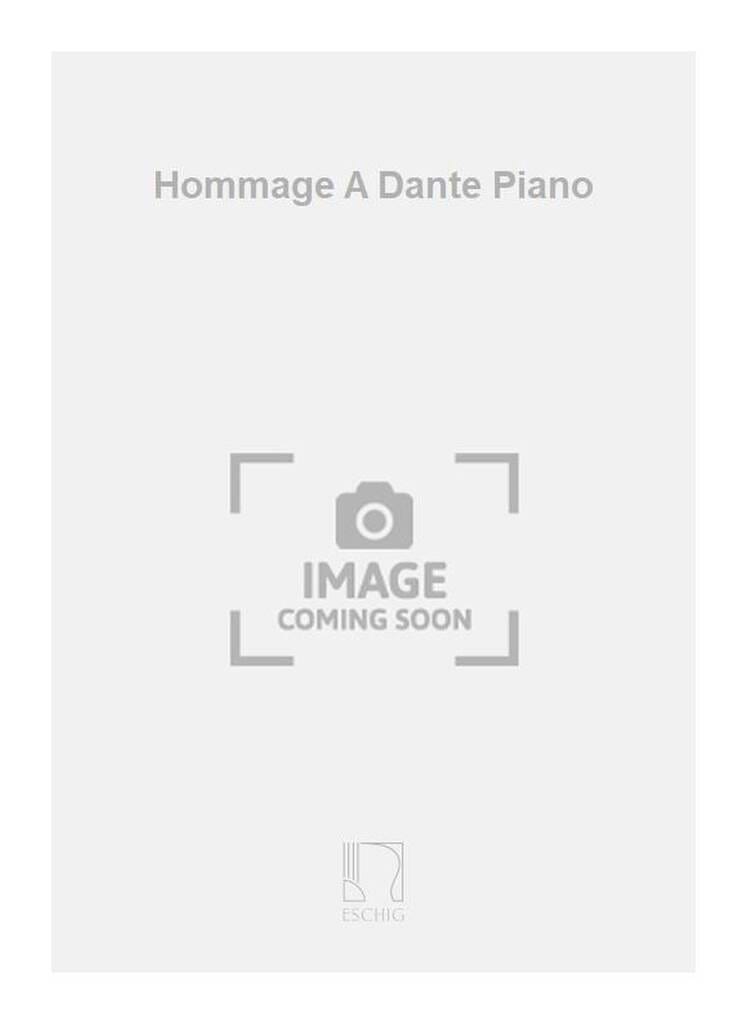 Hommage A Dante Jean Cartan Partition Piano