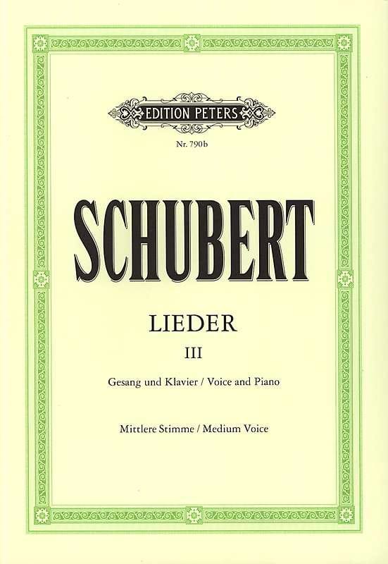 Lieder Volume 3 - Voix Moyenne SCHUBERT Partition Mélodies