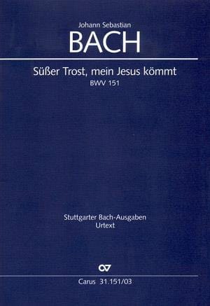 Cantate 151 Süsser Trost, Mein Jesus Kömmt BACH Partition