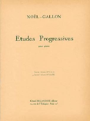 Etudes Progressives Volume 2 Noël-Gallon Partition Piano