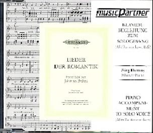 Lieder Der Romantik. Voix Grave CD SCHUBERT Partition Mélodies