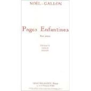 Pages Enfantines Noël-Gallon Partition Piano
