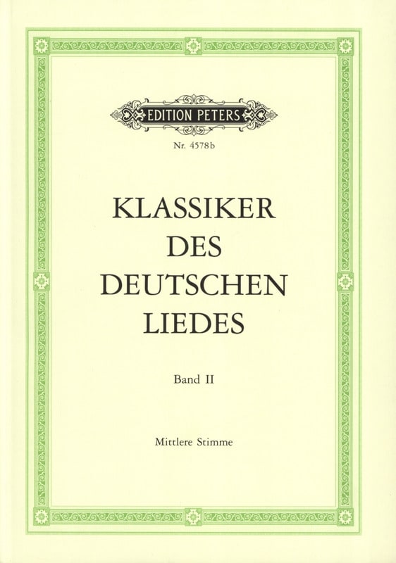 Klassiker des Deutsches Liedes Volume 2 Voix Moyenne - Partition