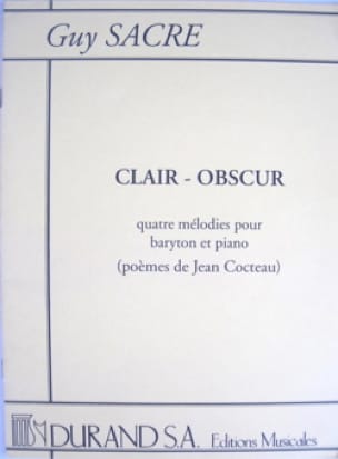 Clair-Obscur - Guy Sacre - Partition - Mélodies