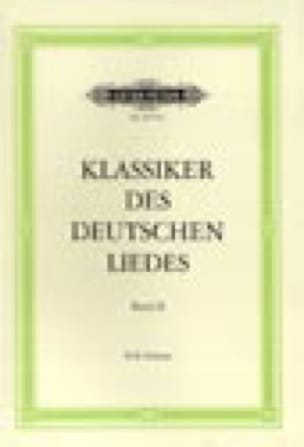 Klassiker des Deutschen Liedes Volume 2 Voix Grave Partition Mélodies