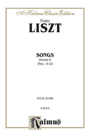 Mélodies Volume 2 LISZT Partition Mélodies