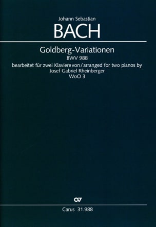 Parcourir les pages de Goldberg-Variationen BWV 988. 2 Pianos - BACH - Partition - Piano