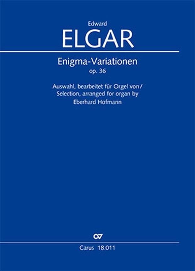 Enigma Variations Opus 36 - ELGAR - Partition - Orgue