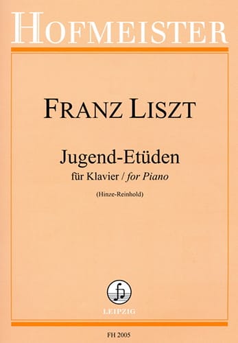 Jugend-Etuden LISZT Partition Piano