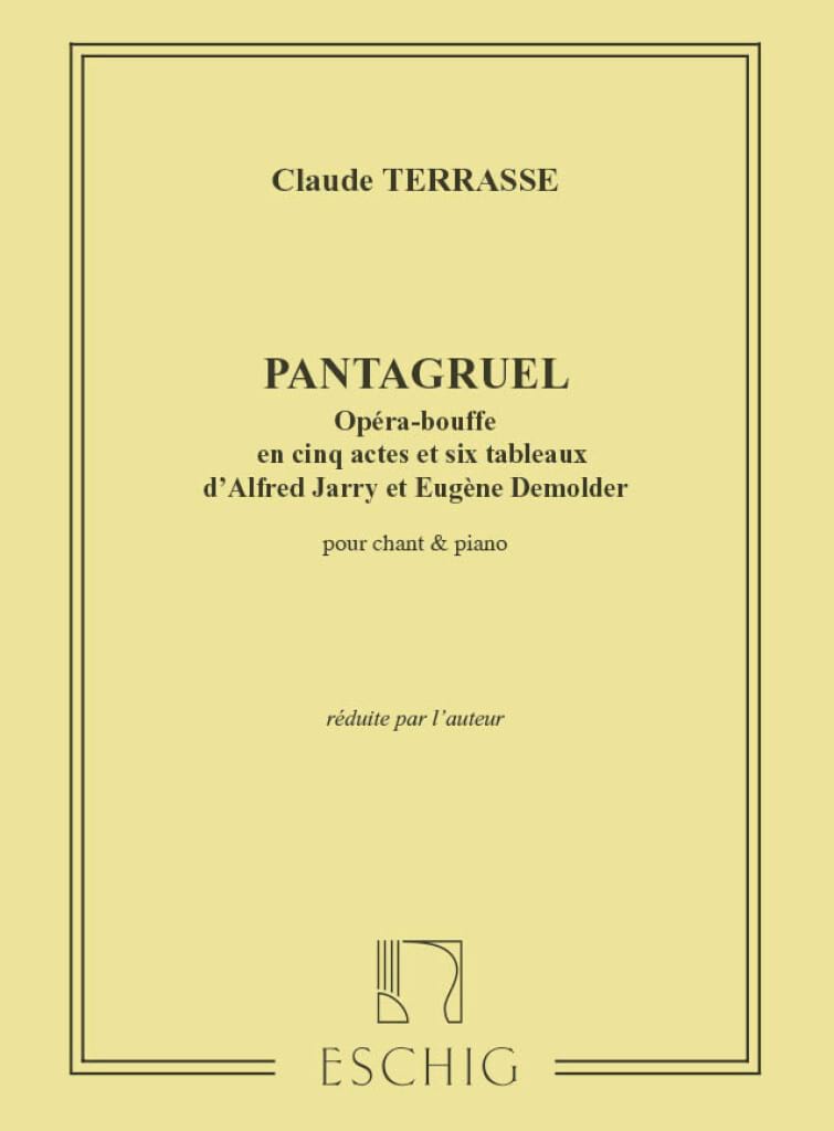 Pantagruel Terrasse Claude Partition