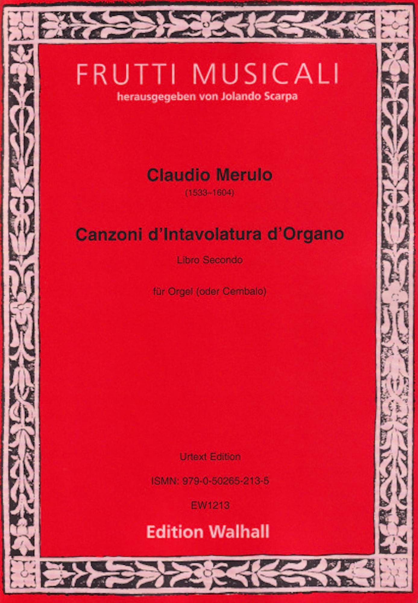 Canzoni d'intavolatura d'organo Volume 2 - Claudio Merulo - Partition