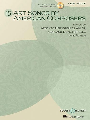 15 Art Songs By American Composers Partition Mélodies