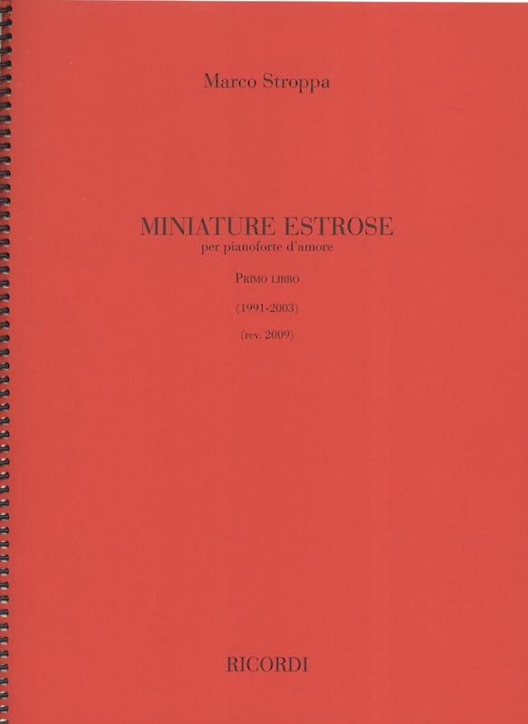 Miniature Estrose - Marco Stroppa - Partition - Piano