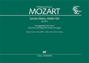 Sancta Maria, Mater Dei - Choeur et orgue MOZART Partition