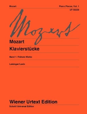 Klavierstücke Volume 1 MOZART Partition Piano