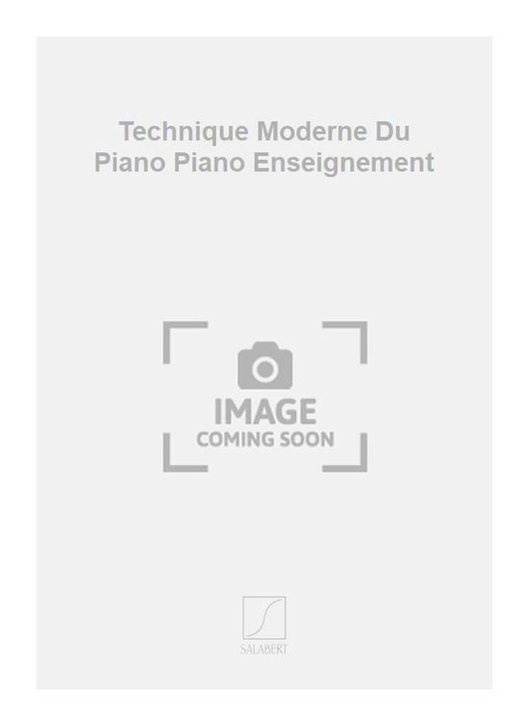 Technique Moderne Du Piano Emile-Robert Blanchet Partition Piano