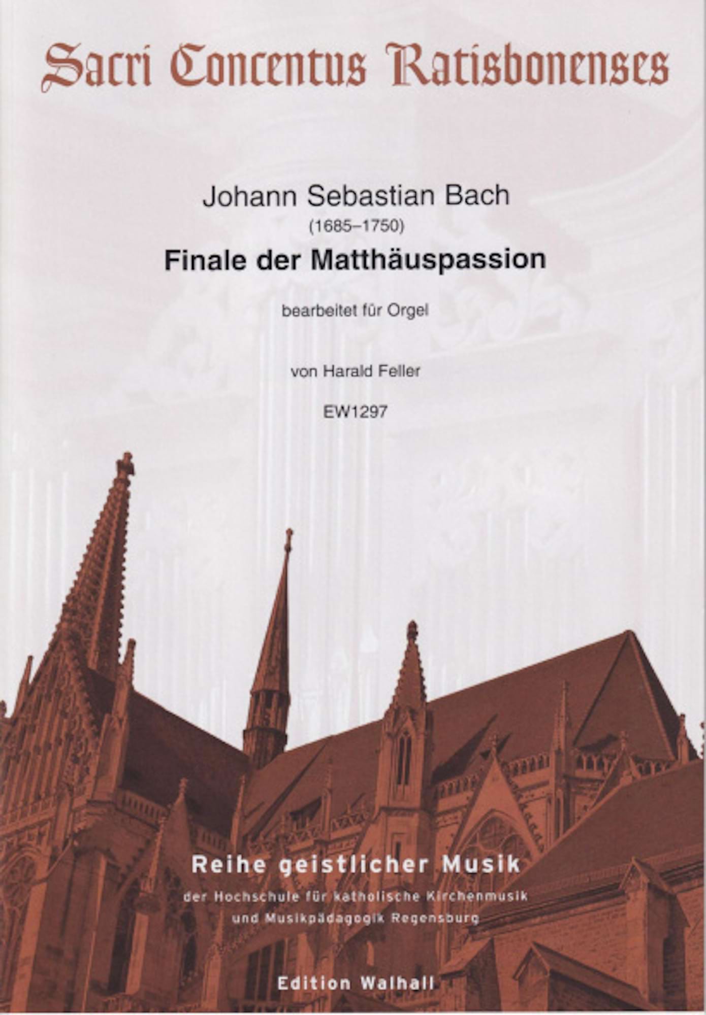 Finale der Matthäuspassion BACH Partition Orgue