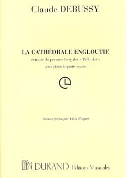 La Cathédrale engloutie. 4 Mains DEBUSSY Partition Piano