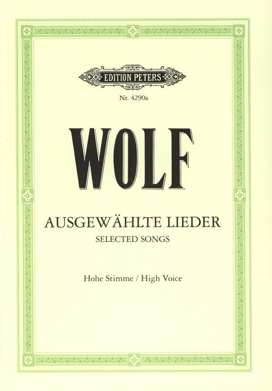 Ausgewählte Lieder. Voix Haute - Hugo Wolf - Partition - Mélodies