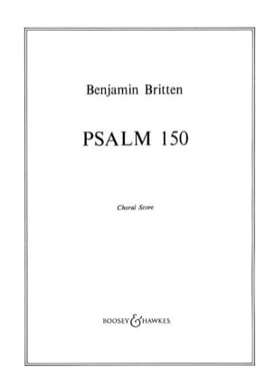 Psalm 150 Opus 67. Choeur seul BRITTEN Partition Chœur
