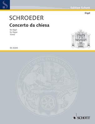 Concerto Da Chiesa Hermann Schroeder Partition Orgue