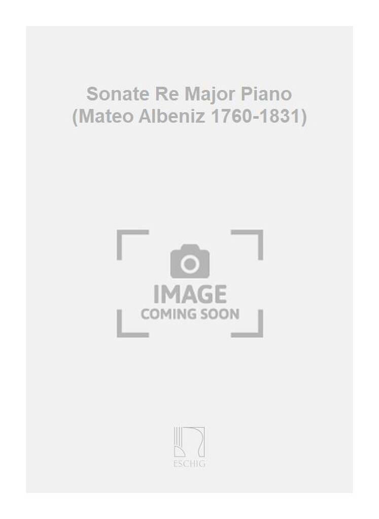 Sonate En Ré Majeur Mateo ALBENIZ Partition Clavecin