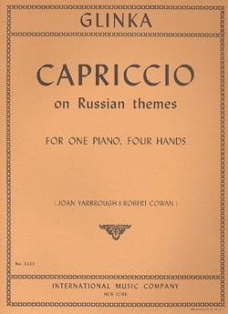 Capriccio On Russian Themes. 4 Mains GLINKA Partition Piano