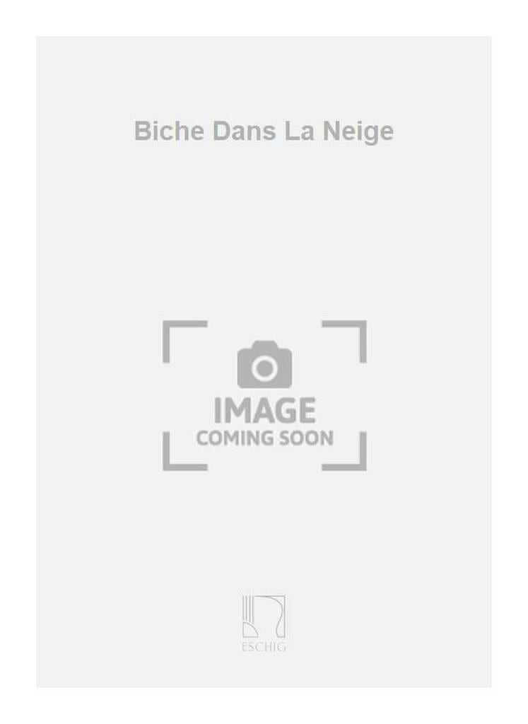 Biche Dans la Neige Ferdinand Barlow Partition Piano