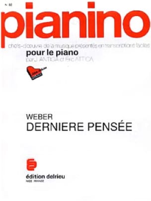Dernière Pensée - Pianino 82 Carl Maria von Weber Partition Piano