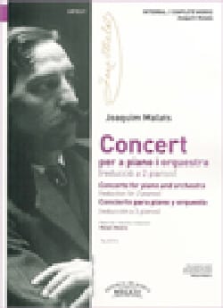 Concerto pour piano Joaquim Malats Partition Piano