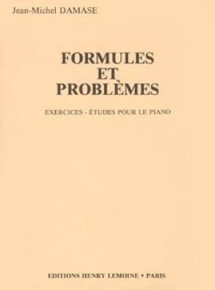Formules et Problèmes Jean-Michel Damase Partition Piano