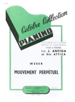 Mouvement perpétuel - Pianino 71 Carl Anton Weber Partition Piano