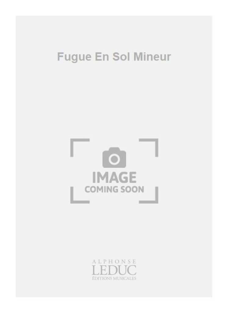 Fugue En Sol Mineur Op. 3 PIERNE Partition Orgue