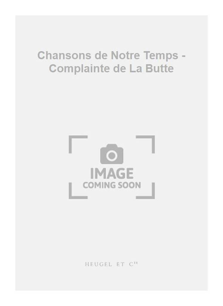 Complainte de la butte Parys George Van Partition Chœur