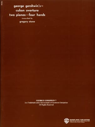 Cuban Ouverture. 2 Pianos GERSHWIN Partition Piano