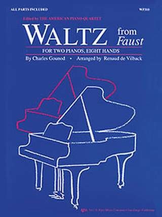 Waltz From Faust. 2 Pianos 8 Mains. GOUNOD Partition Piano