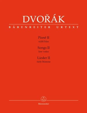 Lieders Voix grave Volume 2 DVORAK Partition Mélodies