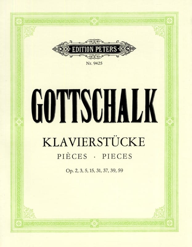 Pièces Pour Piano - GOTTSCHALK - Partition - Piano