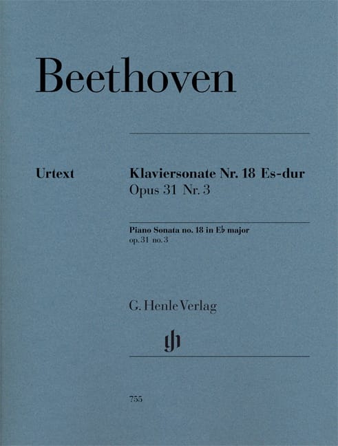 Sonate Pour Piano N° 18 En Mi Bémol Majeur Opus 31 n° 3 - BEETHOVEN