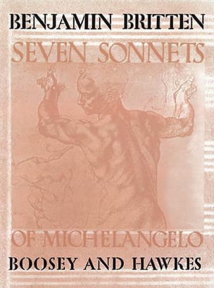 7 Sonnets Of Michelangelo Opus 22 BRITTEN Partition Mélodies