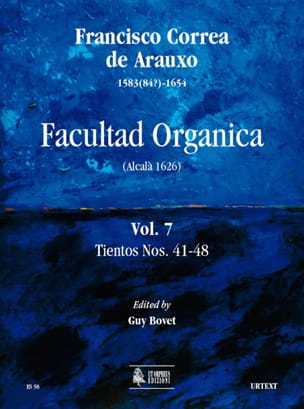 Facultad Organica Volume 7 de Arauxo Francisco Correa Partition Orgue